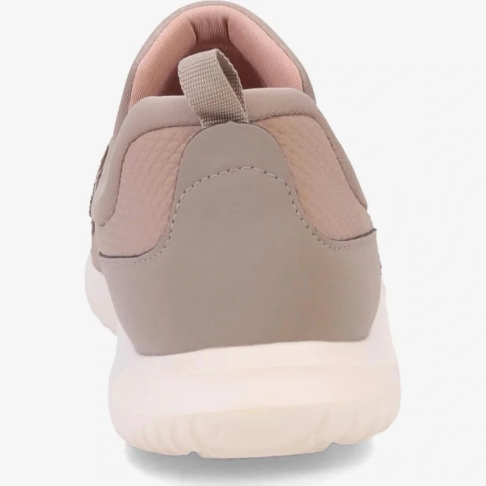 Clarks Slip-On Athletic Sneaker in Blush Pink with Multicolor Beaded Strap - Picture 6 of 12